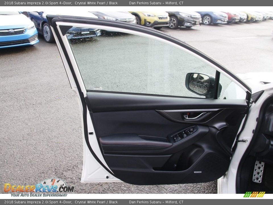 2018 Subaru Impreza 2.0i Sport 4-Door Crystal White Pearl / Black Photo #9