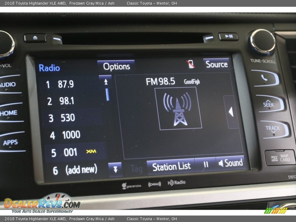 2018 Toyota Highlander XLE AWD Predawn Gray Mica / Ash Photo #10