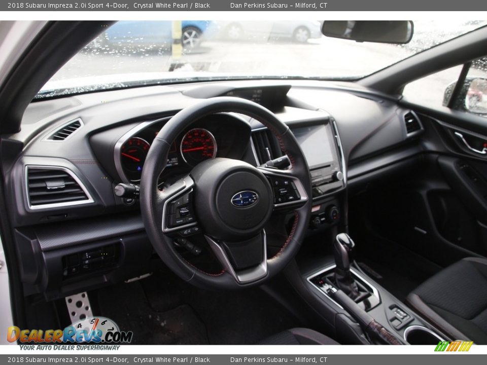 2018 Subaru Impreza 2.0i Sport 4-Door Crystal White Pearl / Black Photo #10
