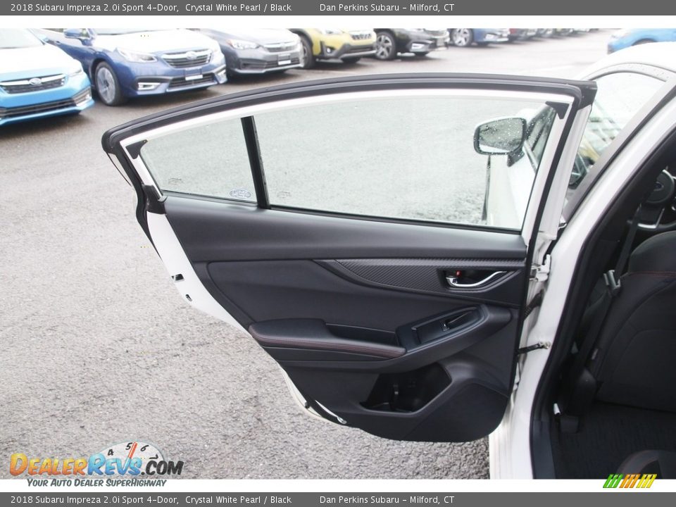 2018 Subaru Impreza 2.0i Sport 4-Door Crystal White Pearl / Black Photo #12