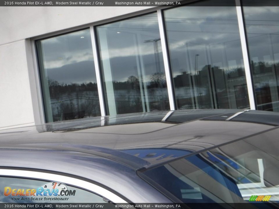 2016 Honda Pilot EX-L AWD Modern Steel Metallic / Gray Photo #4