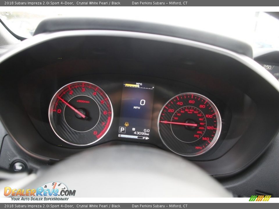 2018 Subaru Impreza 2.0i Sport 4-Door Crystal White Pearl / Black Photo #18
