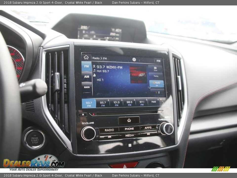 2018 Subaru Impreza 2.0i Sport 4-Door Crystal White Pearl / Black Photo #19