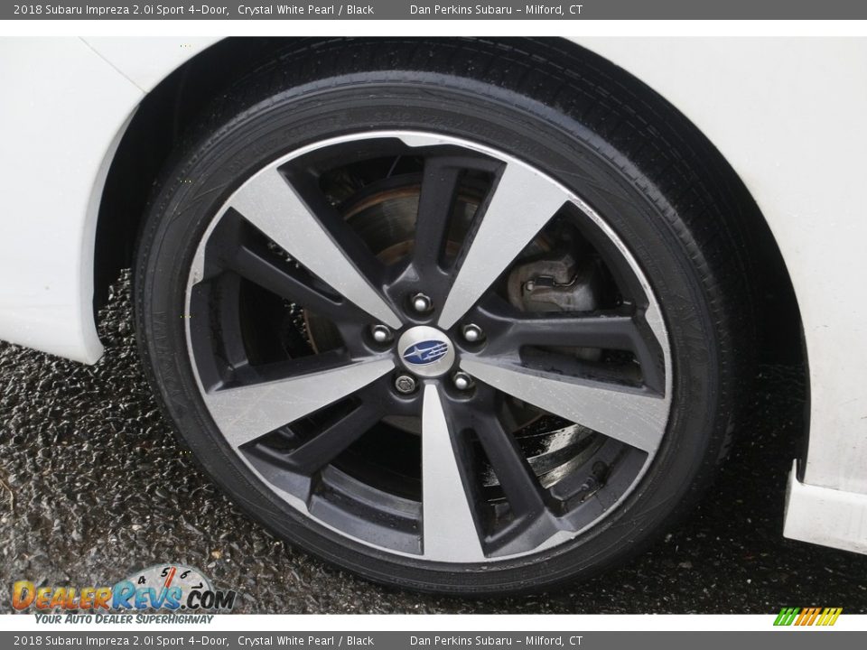 2018 Subaru Impreza 2.0i Sport 4-Door Crystal White Pearl / Black Photo #22