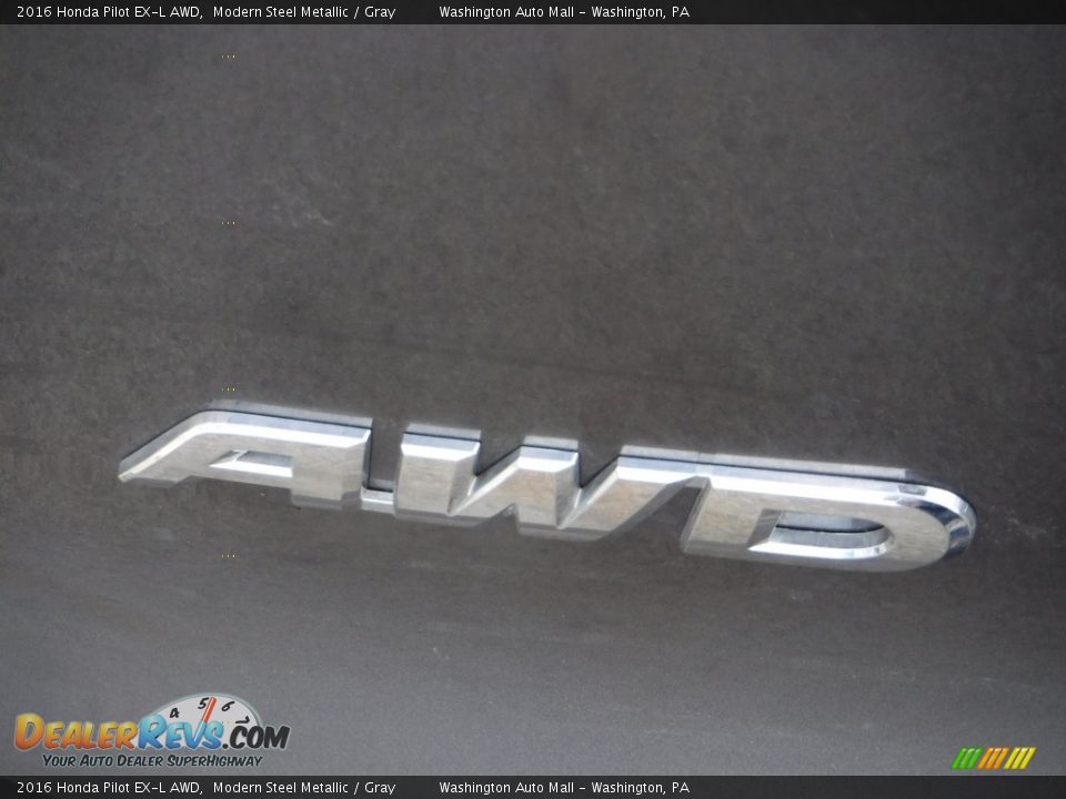 2016 Honda Pilot EX-L AWD Modern Steel Metallic / Gray Photo #10