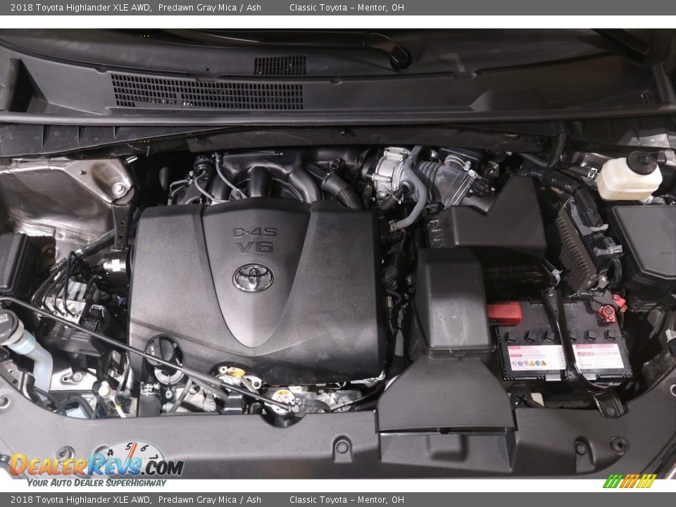 2018 Toyota Highlander XLE AWD Predawn Gray Mica / Ash Photo #24