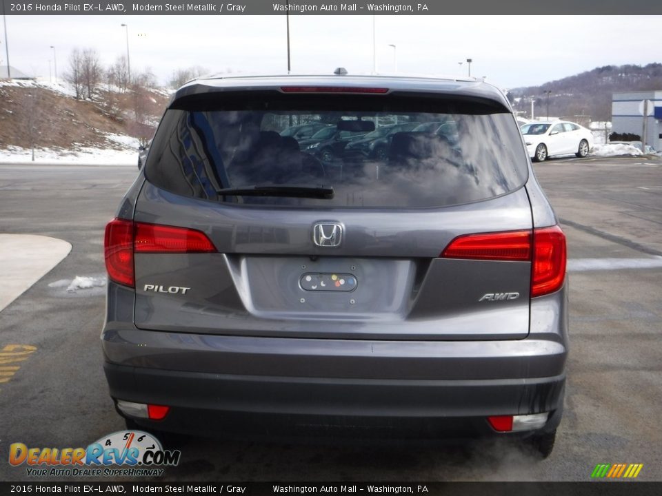 2016 Honda Pilot EX-L AWD Modern Steel Metallic / Gray Photo #11