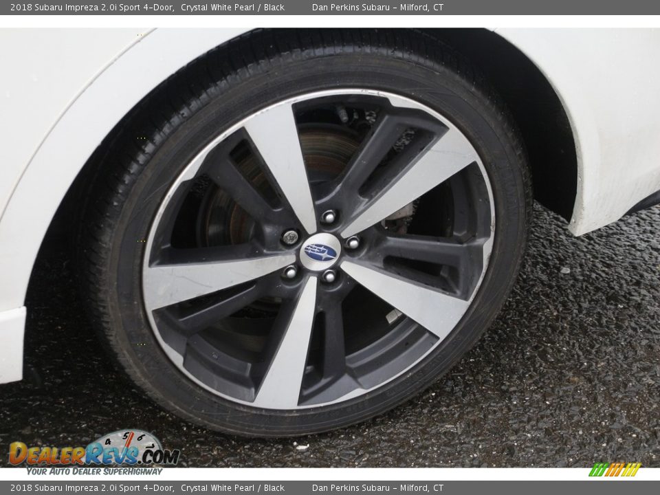 2018 Subaru Impreza 2.0i Sport 4-Door Crystal White Pearl / Black Photo #24
