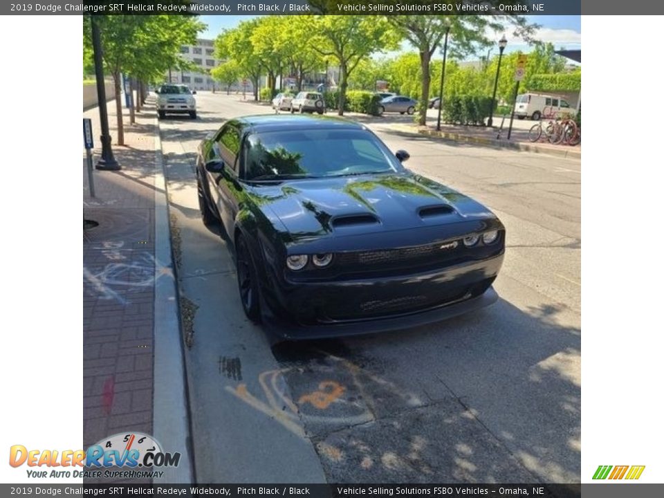 2019 Dodge Challenger SRT Hellcat Redeye Widebody Pitch Black / Black Photo #6