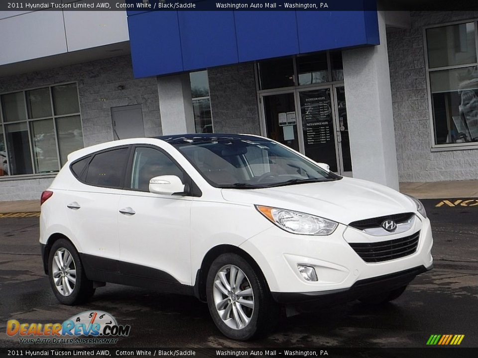 2011 Hyundai Tucson Limited AWD Cotton White / Black/Saddle Photo #1