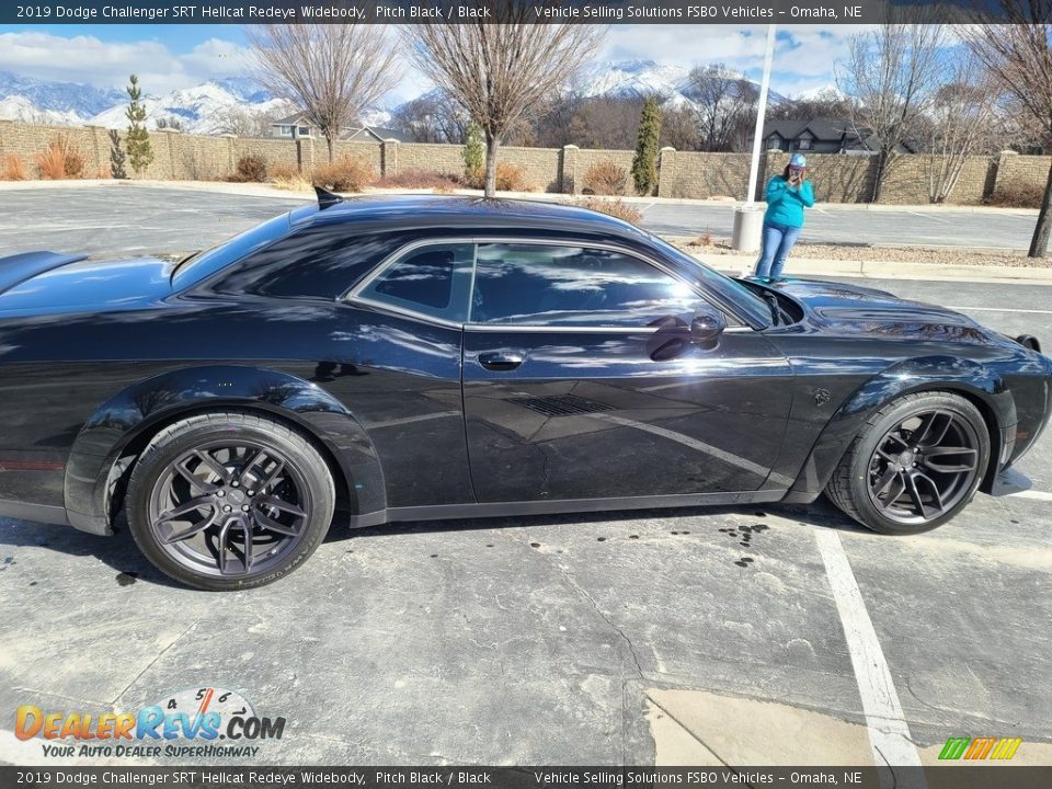 2019 Dodge Challenger SRT Hellcat Redeye Widebody Pitch Black / Black Photo #7