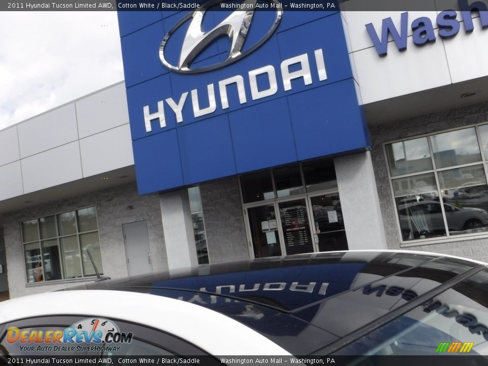2011 Hyundai Tucson Limited AWD Cotton White / Black/Saddle Photo #3
