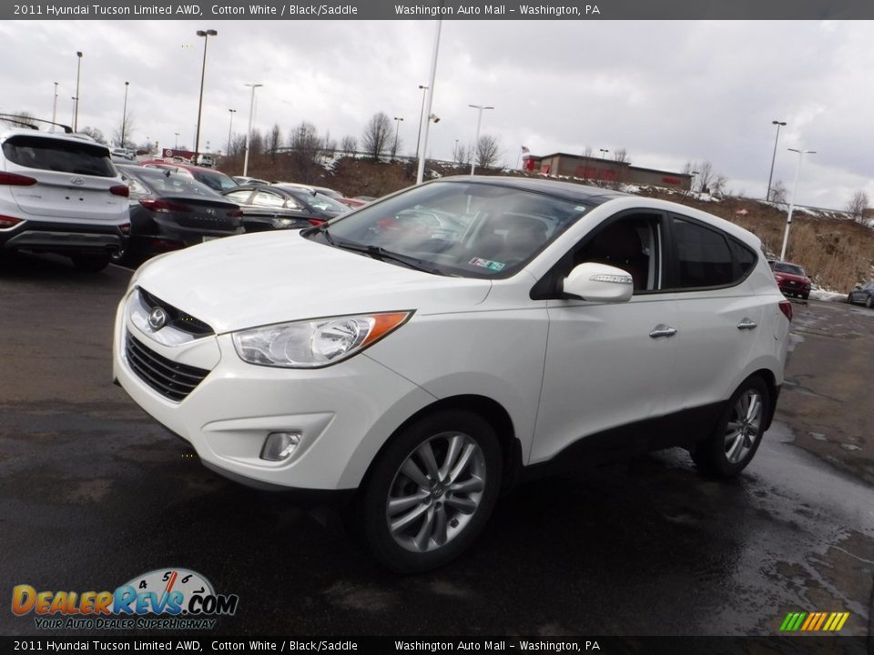 2011 Hyundai Tucson Limited AWD Cotton White / Black/Saddle Photo #5