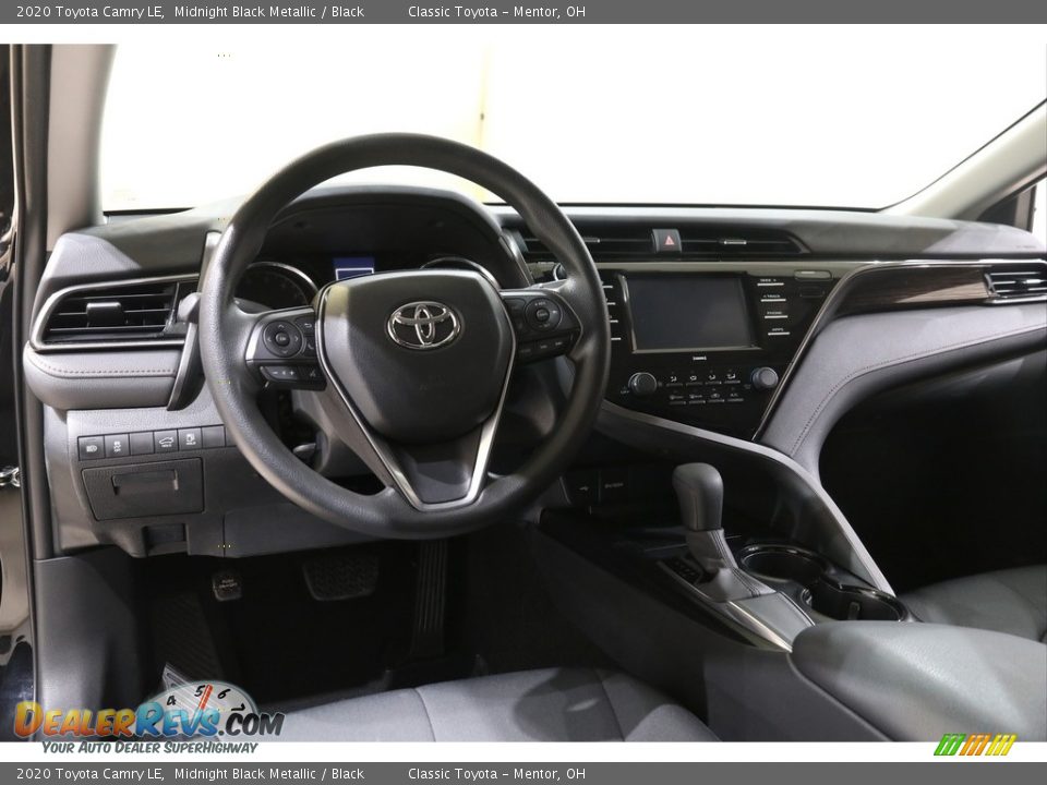 2020 Toyota Camry LE Midnight Black Metallic / Black Photo #6