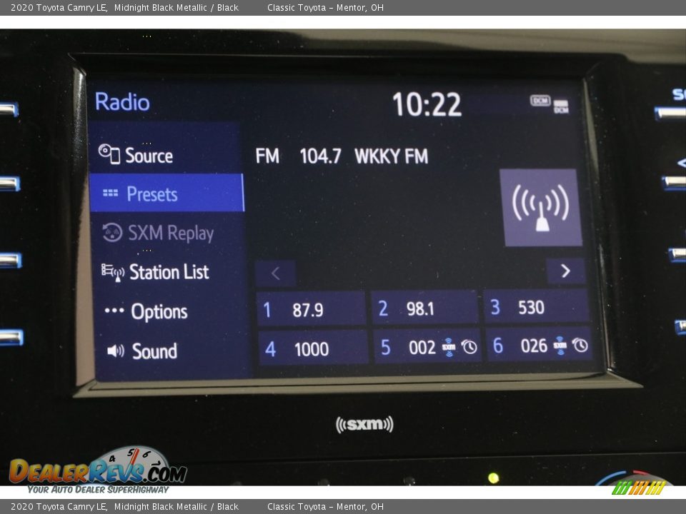 2020 Toyota Camry LE Midnight Black Metallic / Black Photo #10