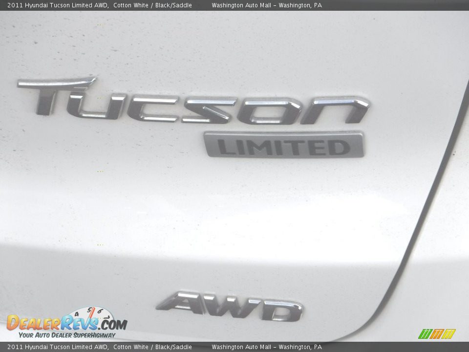 2011 Hyundai Tucson Limited AWD Cotton White / Black/Saddle Photo #9