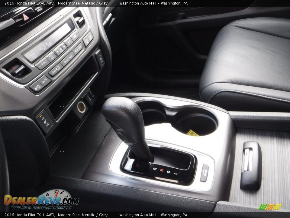 2016 Honda Pilot EX-L AWD Modern Steel Metallic / Gray Photo #21