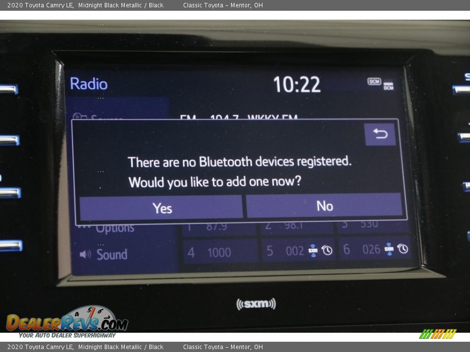 2020 Toyota Camry LE Midnight Black Metallic / Black Photo #11