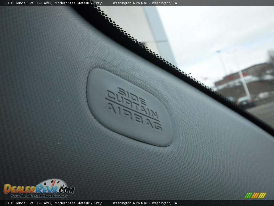 2016 Honda Pilot EX-L AWD Modern Steel Metallic / Gray Photo #23
