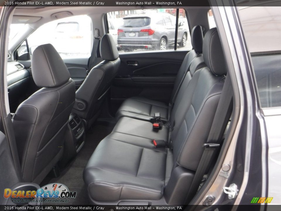 2016 Honda Pilot EX-L AWD Modern Steel Metallic / Gray Photo #27