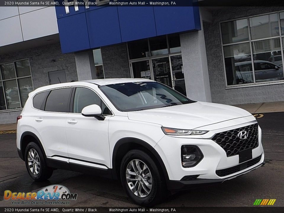 2020 Hyundai Santa Fe SE AWD Quartz White / Black Photo #1