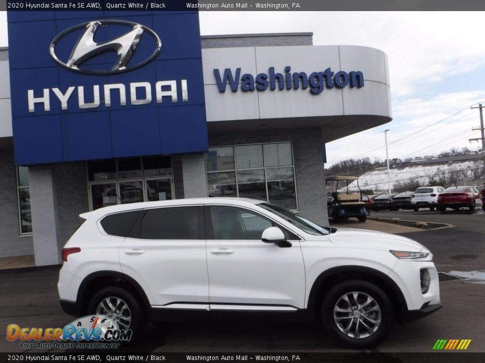 2020 Hyundai Santa Fe SE AWD Quartz White / Black Photo #2