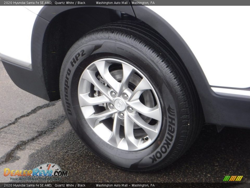 2020 Hyundai Santa Fe SE AWD Quartz White / Black Photo #3