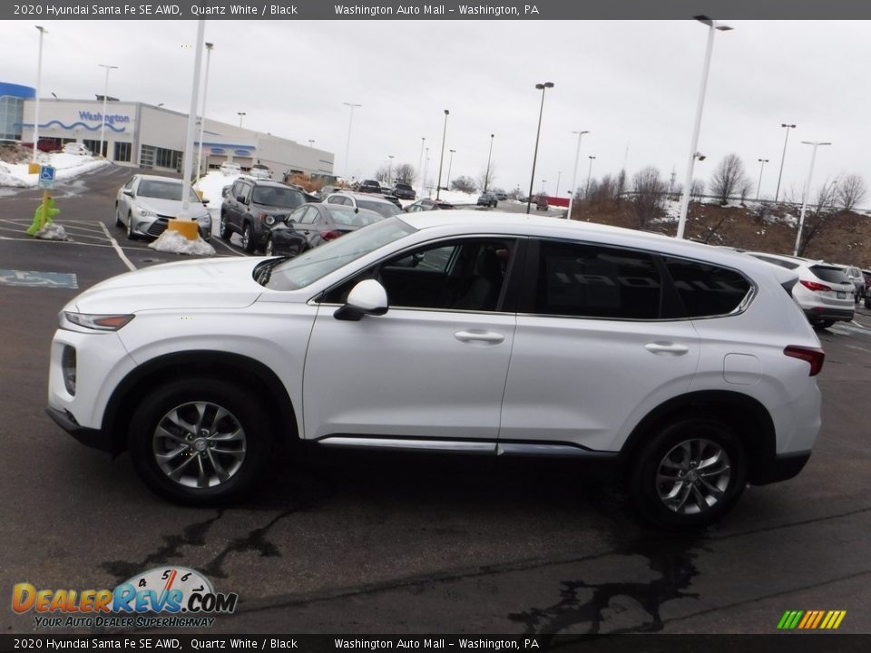 2020 Hyundai Santa Fe SE AWD Quartz White / Black Photo #6