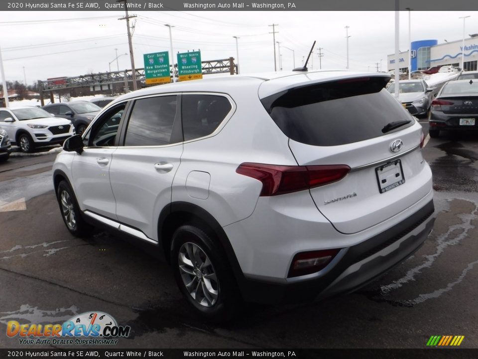 2020 Hyundai Santa Fe SE AWD Quartz White / Black Photo #7