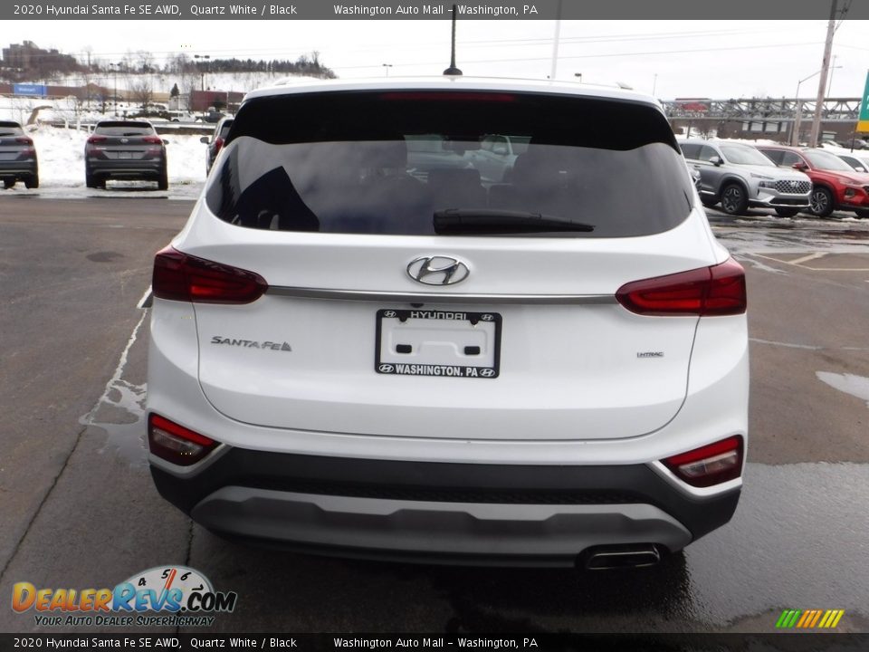 2020 Hyundai Santa Fe SE AWD Quartz White / Black Photo #8