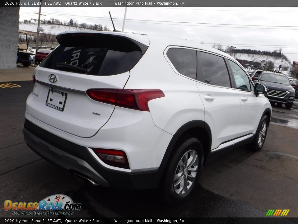 2020 Hyundai Santa Fe SE AWD Quartz White / Black Photo #9