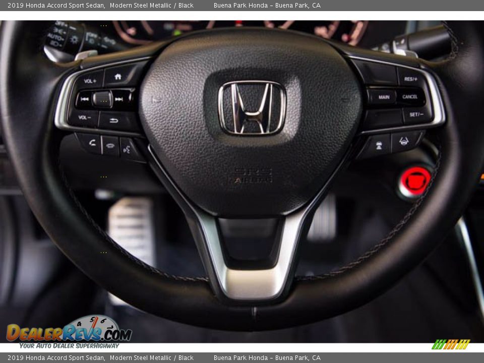 2019 Honda Accord Sport Sedan Modern Steel Metallic / Black Photo #13