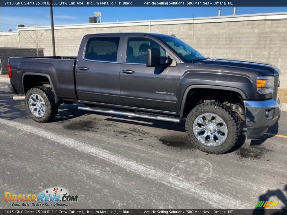 2015 GMC Sierra 2500HD SLE Crew Cab 4x4 Iridium Metallic / Jet Black Photo #2