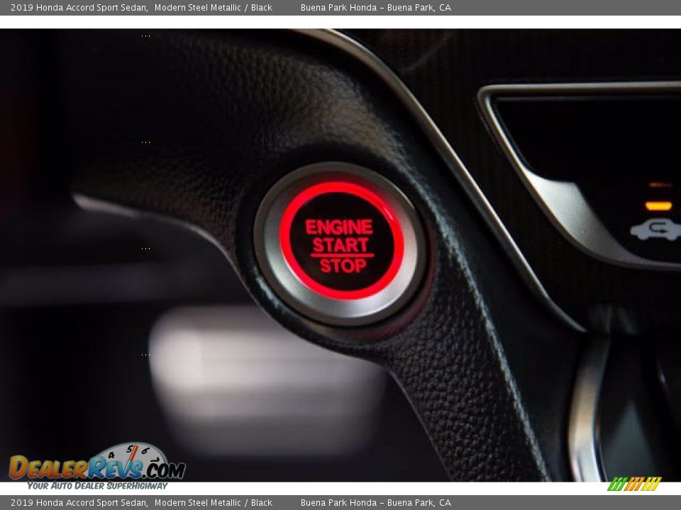 2019 Honda Accord Sport Sedan Modern Steel Metallic / Black Photo #16