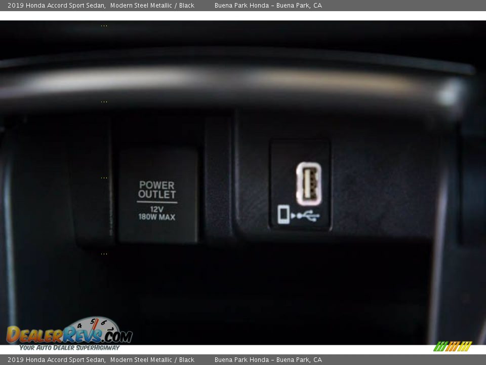 2019 Honda Accord Sport Sedan Modern Steel Metallic / Black Photo #17