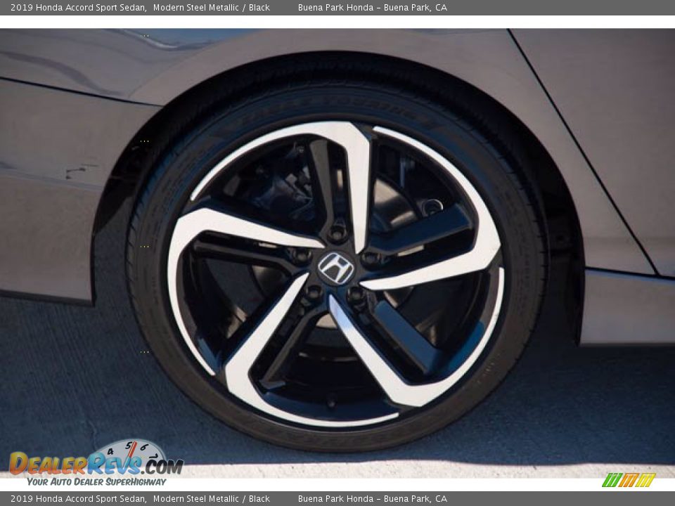 2019 Honda Accord Sport Sedan Modern Steel Metallic / Black Photo #34