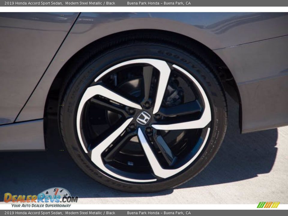 2019 Honda Accord Sport Sedan Modern Steel Metallic / Black Photo #36