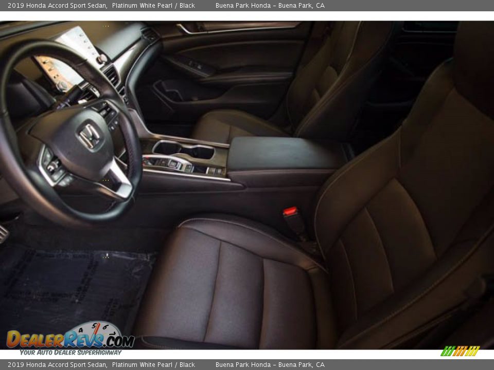 2019 Honda Accord Sport Sedan Platinum White Pearl / Black Photo #3