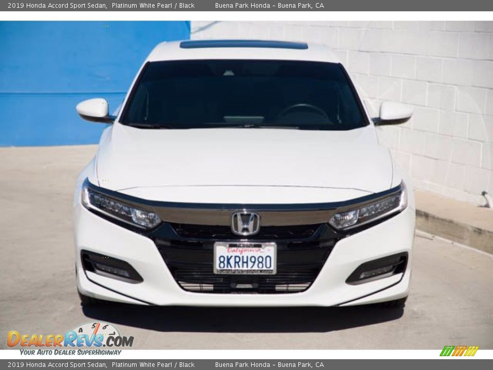 2019 Honda Accord Sport Sedan Platinum White Pearl / Black Photo #7