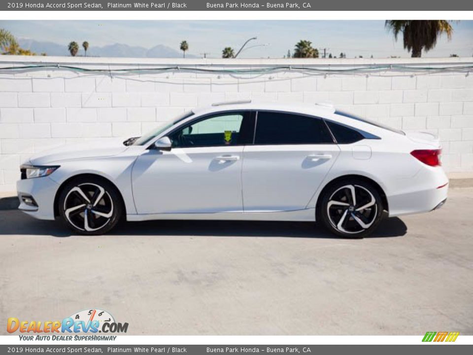 2019 Honda Accord Sport Sedan Platinum White Pearl / Black Photo #8