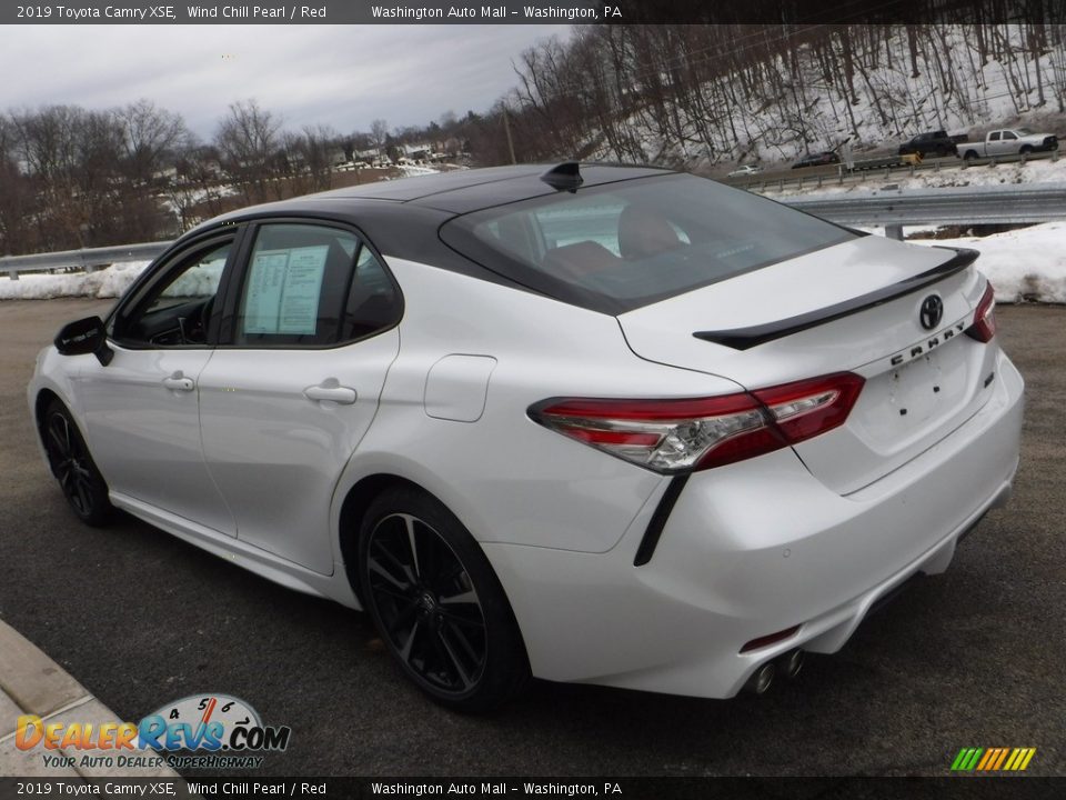 2019 Toyota Camry XSE Wind Chill Pearl / Red Photo #13