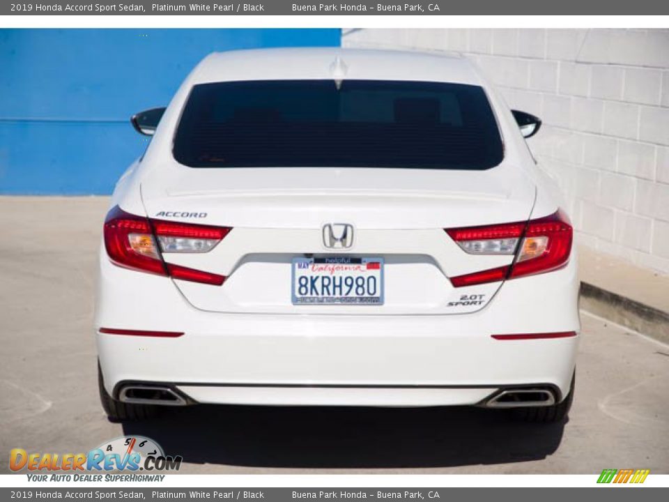2019 Honda Accord Sport Sedan Platinum White Pearl / Black Photo #9