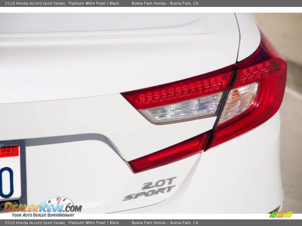 2019 Honda Accord Sport Sedan Platinum White Pearl / Black Photo #11