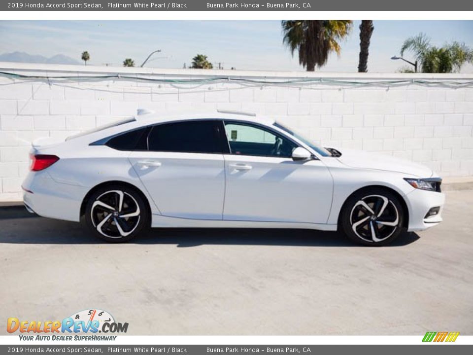 2019 Honda Accord Sport Sedan Platinum White Pearl / Black Photo #12