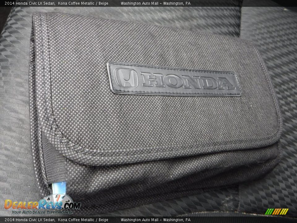 2014 Honda Civic LX Sedan Kona Coffee Metallic / Beige Photo #23