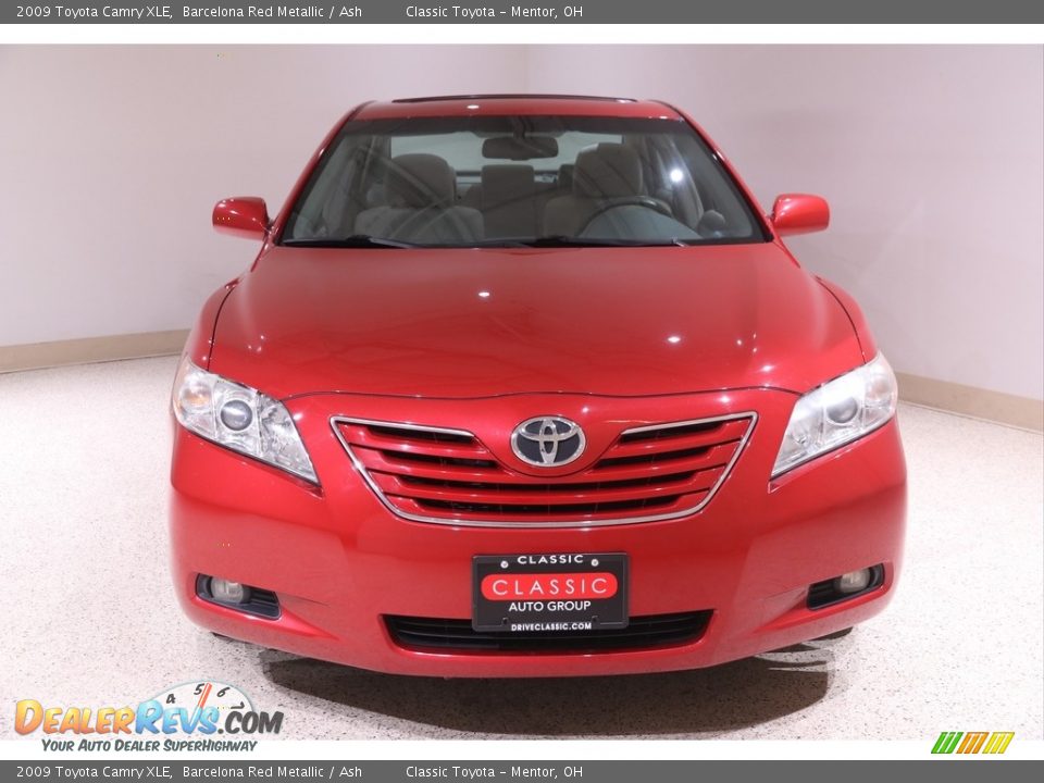 2009 Toyota Camry XLE Barcelona Red Metallic / Ash Photo #2