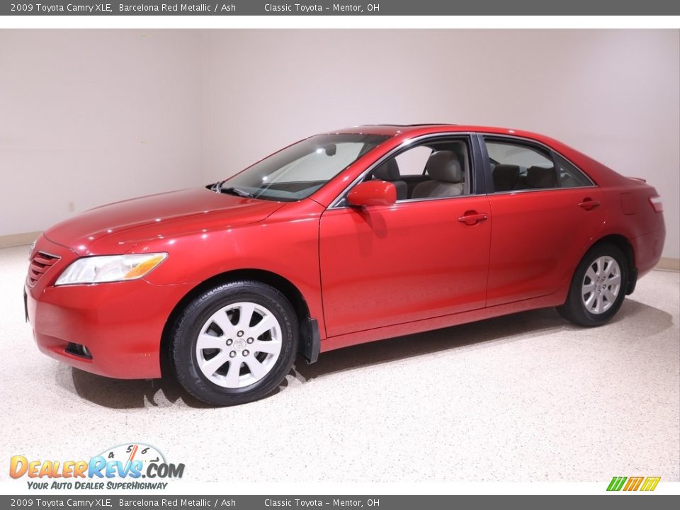 2009 Toyota Camry XLE Barcelona Red Metallic / Ash Photo #3