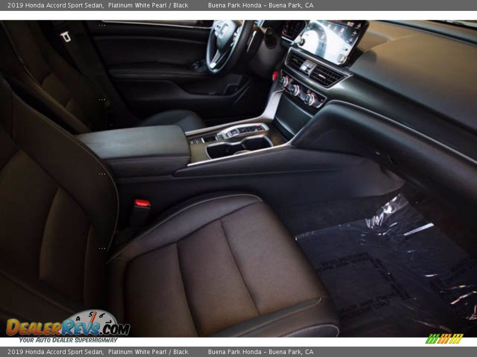 2019 Honda Accord Sport Sedan Platinum White Pearl / Black Photo #24