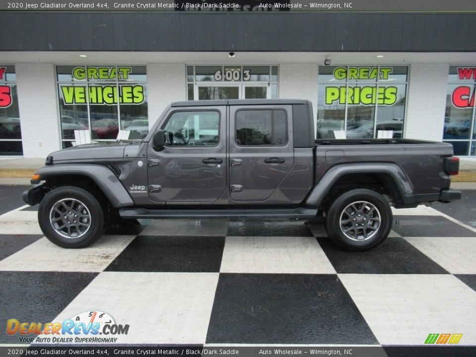 2020 Jeep Gladiator Overland 4x4 Granite Crystal Metallic / Black/Dark Saddle Photo #1