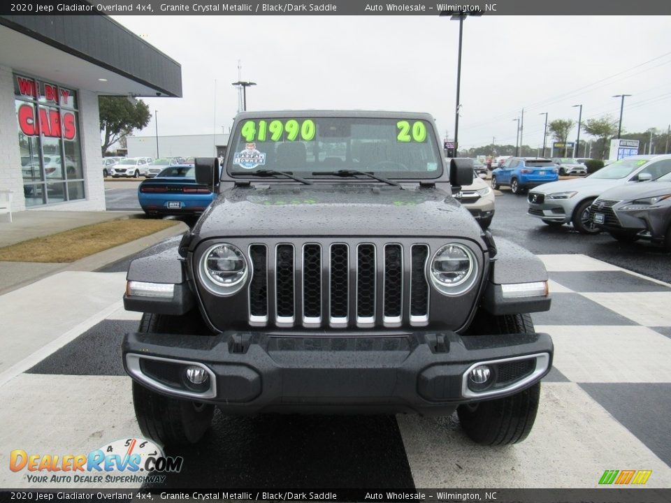 2020 Jeep Gladiator Overland 4x4 Granite Crystal Metallic / Black/Dark Saddle Photo #2